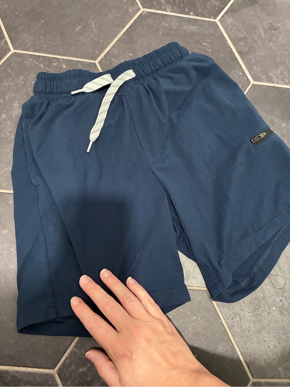 Kid’s Navy Athletic Drawstring Shorts